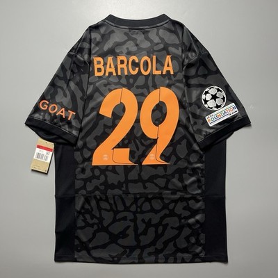 PSG NIKE 2023/2024 FOOTBALL SOCCER THIRD JERSEY #29 BARCOLA SIZE