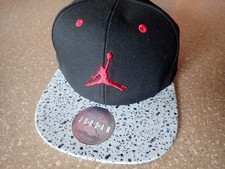 Air Jordan Youth Baseball Hat Cap Snapback Black Gray Jumpman 1827-KG5 316