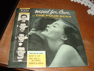 FOUR ACES -AL AL ALBERTS '' MOOD FOR LOVE '' E.P. ITALY'59