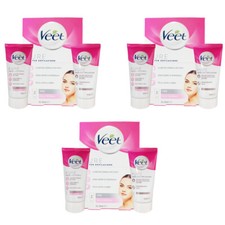 3 KIT VEET Pure DEPILAZ. VISO pelli normali crema depilat. + crema post-depilaz.