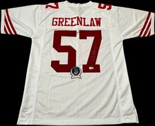 DRE GREENLAW SIGNED SAN FRANCISCO 49ERS CUSTOM JERSEY BECKETT BAS COA BP20107