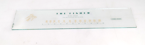 Vintage OEM Fisher 500B Glass Dial Plate