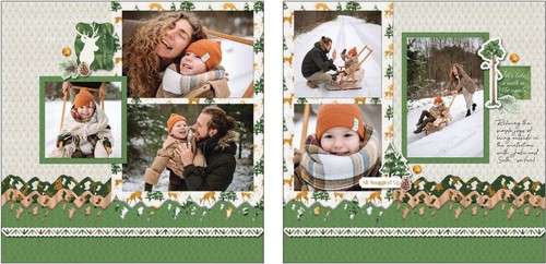 Creative Memories "Nordic Winter" 12x12 Paper & Stickers / Seasonal, Christmas - Picture 5 of 7