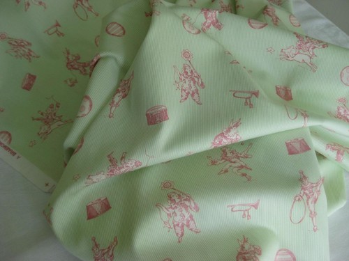 Braemore Circus Toile Fabric 3YD Pink Green Stripe Decorator Cotton Juvenile USA - Picture 12 of 12