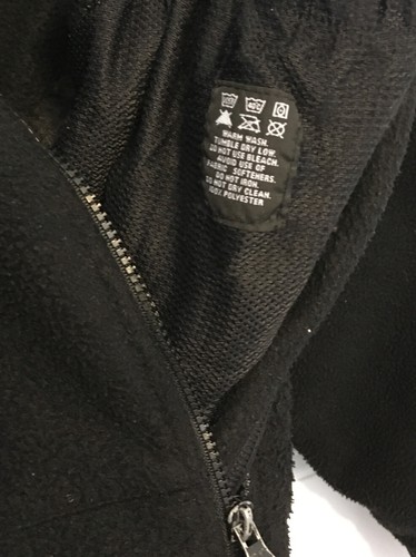 Military Black Polar Fleece Jacket, Synthetic ECWCS Cold Weather, X-LARGE - Picture 4 of 9