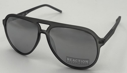 Kenneth Cole Reaction Frosted Grey Mens Plastic Aviator Sunglass , KC1383. 20C - Picture 7 of 13