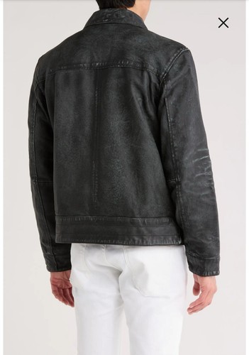 $798 NWT Brand New John Varvatos Leather Biker Jacket EU56 USA 46 - Picture 9 of 10