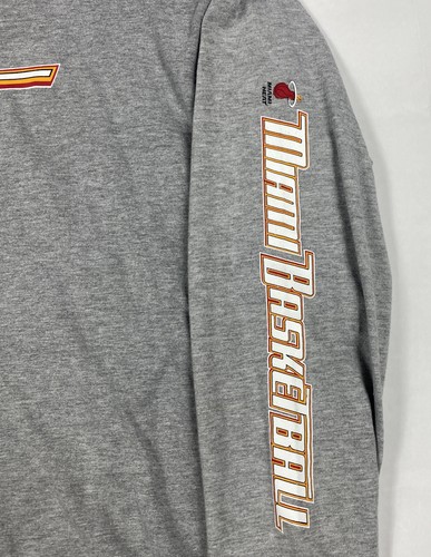 Miami Heat (Mens Large) Grey Long Sleeve NBA Basketball Jimmy Butler - Picture 3 of 6