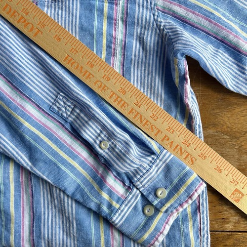 Tommy Bahama Barbados Breeze Stretch Tidal Stripe Linen Shirt Mens Size Large - Picture 13 of 15