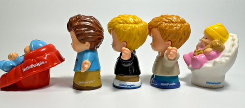 Fisher Price Little People Family Members Set of 5 Dad, Fishing Boy, Panda Baby - Picture 5 of 7