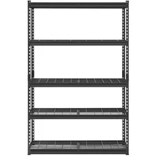 2500lb Capacity 5-Tier Shelving Unit - Heavy Duty Adjustable Garage Storage