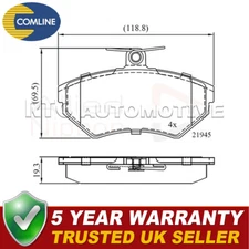 Allied Nippon Front Brake Pads Set Fits A4 Passat 1.6 1.8 1.9 TDi 2.6