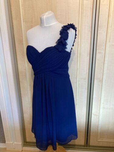 Ever Pretty Chiffon One Shoulder Formal Dress in Navy Blue Size 12 New with Tag - Picture 17 of 24
