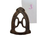Antique Raised Ironing Iron Trivet Pot stand H Pattern Wall Décor Kitchen 3
