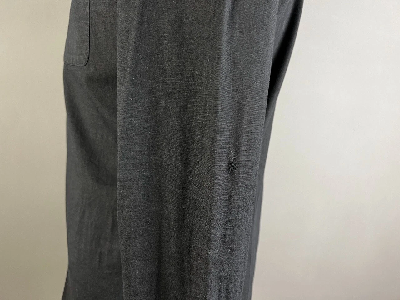 Versace camicia uomo elegante manica lunga con bottoni nera taglia 43