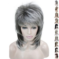 Lady Long Wig Shaggy Layered Blonde Full Syntheti Women's Party Wigs