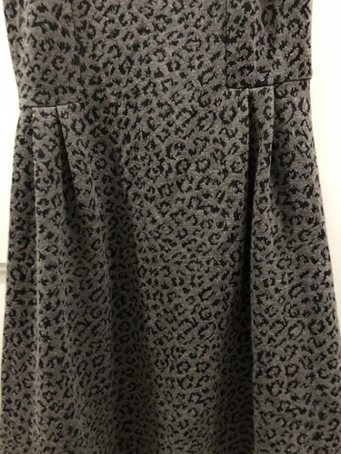 Ragdoll & Rockets Dress Kid Girl Holiday Gray Black Leopard Sequin Collar 10 - Picture 4 of 8