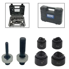 IBOSAD Manual Knockout Hole Punch Driver Kit 1/2"3/4"1"1-1/4" Electrical Cond...