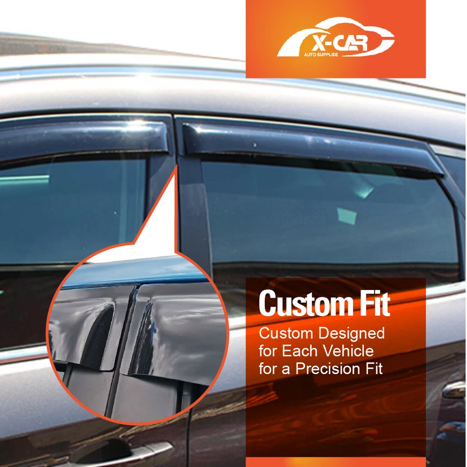 Weathershields for Hyundai Tucson 2015-2021 Car Window Sun Visor Wind Deflectors - image 4 of 4