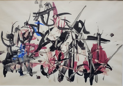 Gemälde Tusche Abstrakt Komposition Rakel Zen49 Katalog Galerie Michael - Picture 2 of 16