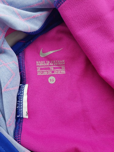 Girls Nike Swimsuit Top Size 16 Tankini Blue Purple - Picture 5 of 5