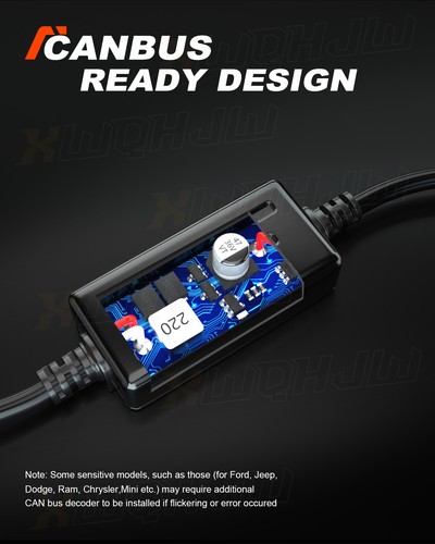 Kit de faros de conversión de bombillas LED XWQHJW 9005 (HB3) tamaño mini CanBus listo 70W - Imagen 4 de 10