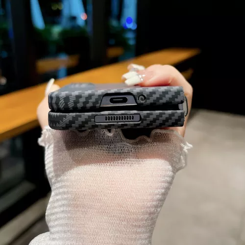 Carbon Fiber Patterned Slim Matte Case For Samsung Galaxy Z Fold 5 Fold 6 Cover - Picture 10 of 15