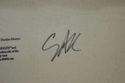 Framed. Steve Kaufman, Signed/Numbered Original “Marilyn Monroe