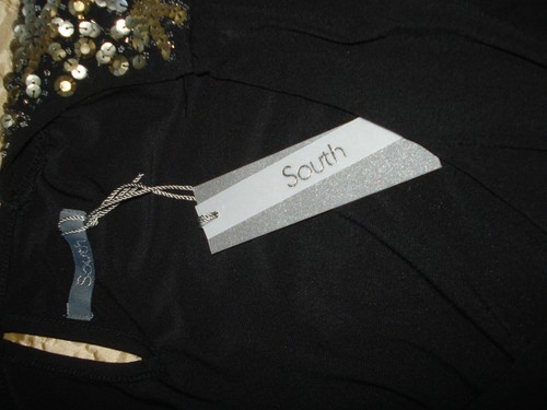 Women's South Black Sequin Embellished Palazo Jumpsuit 8 UK 34 Eur 4 US New - Picture 5 of 5