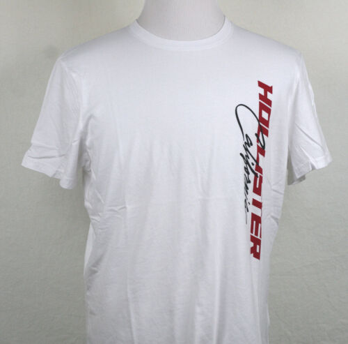 T-shirt grafica Hollister girocollo manica corta 100% cotone tutti i colori - Foto 14 di 193