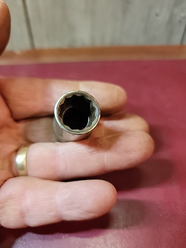VINTAGE Snap-On SW-180 - 9/16" - 12 Pt. Shallow Socket 1/2" Dr. - 1938 DATE/1024 - Picture 6 of 9