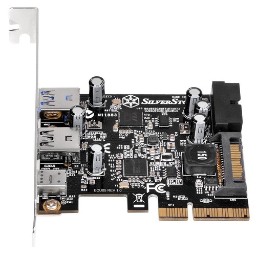 SilverStone SST-ECU05 - SuperSpeed USB 3.1 Type C externe 2x USB 3.0 Type A 1... - Photo 4/9