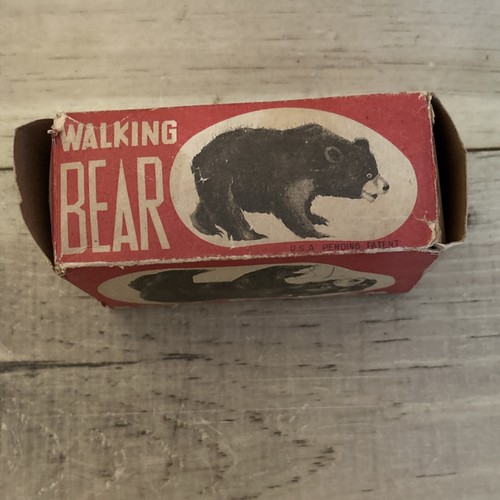 Walking Bear Toy & Original Box “Made in Occupied Japan” by Modern Toys. 1940s - Picture 14 of 17