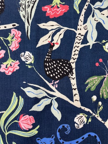 Anthropologie Blue Botanical Print King Size Pillowcase Set Boho 20X36 - Picture 4 of 12