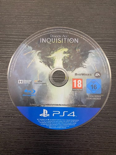 Dragon Age Inquisition PS4 Loose PAL Sony PlayStation 4 CD ONLY