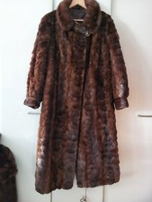 Real Fur Mink Women's Coat, Knee Length L
