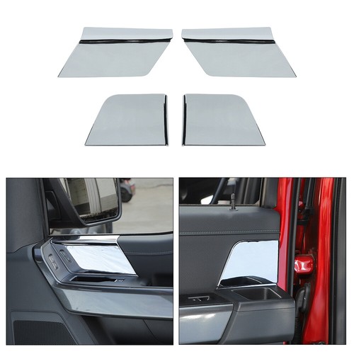 Interior Front /Rear Door Panel Trim Cover For Ford F150 2021+Chrome Accessories - Imagen 2 de 8