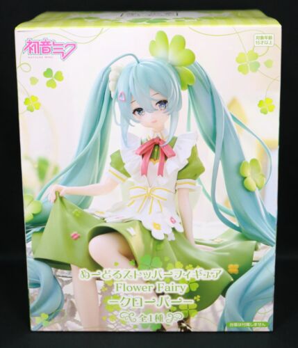 JP-FASTCARE Hatsune Miku Noodle Stopper Figure Flower Fairy Clover Ver. FuRyu - Picture 2 of 20