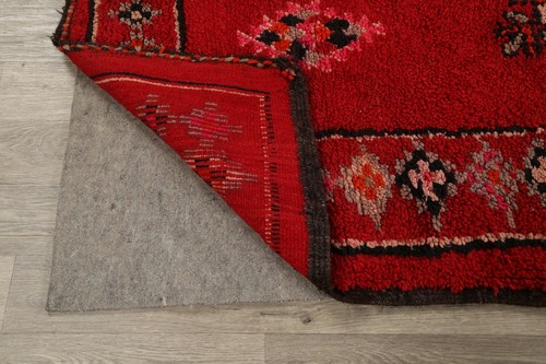 Vintage Authentic Moroccan Vegetable Dye Hand-knotted Oriental Area Rug 5x10 RED - 第 11/12 張圖片