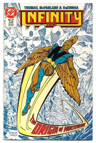 Infinity Inc. #37 Last Todd McFarlane Art FN/VFN (1987) DC Comics - Imagen 1 de 1