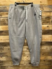 Southpole Men's Basic Active Fleece Jogger Sweatpants (Gray / 5XB) D2(A898T)