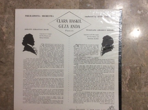 Clara Haskil &Geza Anda Concerto for 2piano's Angel Record Sealed New old stock - Imagen 6 de 12