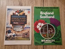 scotland v england football programmes 1977 and 1981