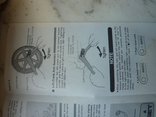 instruction selecta ANCIEN SHIMANO ADAMAS AX-T VINTAGE CRANKSET - Imagen 10 de 10
