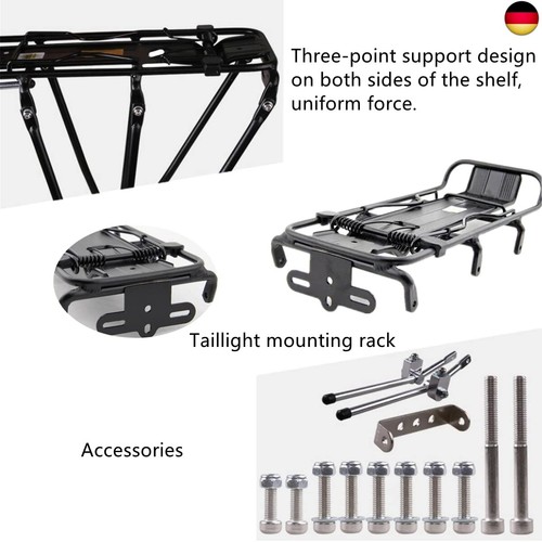 ETOPARS Fahrrad Heckträger Touring Carrier Cargo Frame-Mounted für Mountainbike - Bild 7 von 11