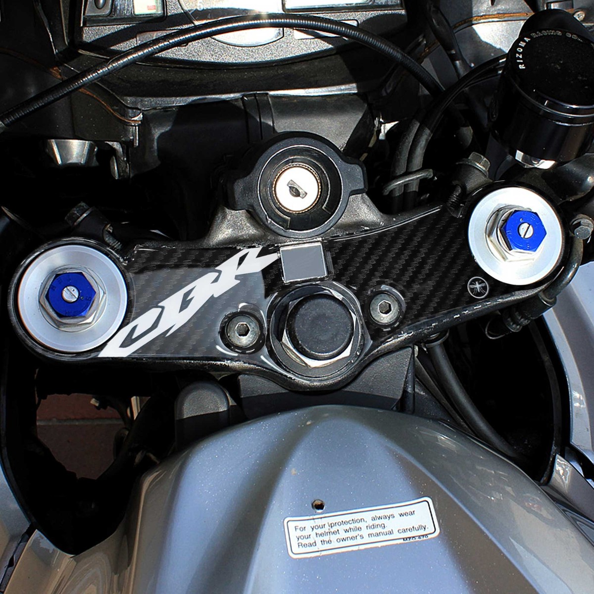 Adesivo Honda protezione piastra sterzo forcella moto cbr600rr