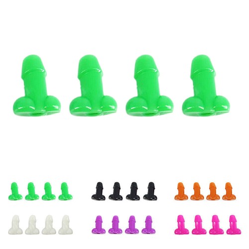 4Pcs Funny Glow In Dark Penis Tyre Valve Cap Joke Prank Novelty Tire Gags - Picture 3 of 15