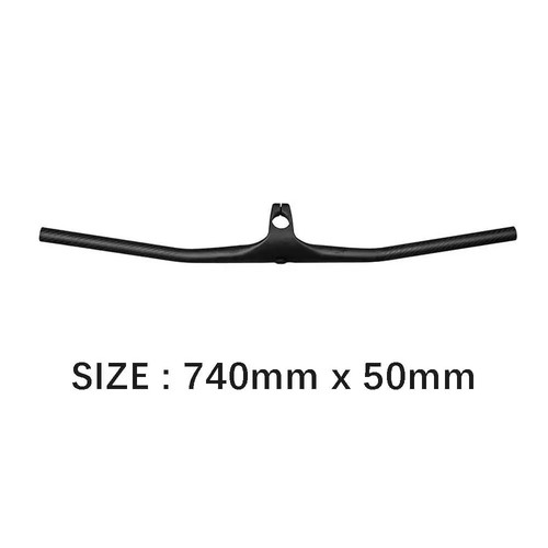MTB Handlebar 235g Carbon integrated 28.6mm-22Degree For 700-740mm Stem 50-100mm - Photo 10/30