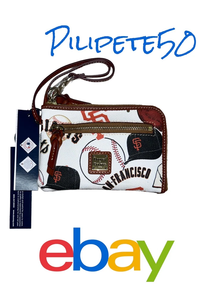 Dooney & Bourke MLB San Francisco Giants Wristlet Zip Around WNGGI0320-MSRP $138 - Image 2 of 4
