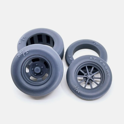 1/24 Resin 15x4,5 ET Gasser, 15x10 US Indy Mag Wheels, Mickey Thompson M/T Reifen - Bild 2 von 8